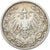 Monnaie, GERMANY - EMPIRE, 1/2 Mark, 1905, Hambourg, TB, Argent, KM:17