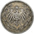 Moneda, ALEMANIA - IMPERIO, 1/2 Mark, 1905, Stuttgart, MBC, Plata, KM:17