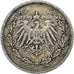 Moneta, GERMANIA - IMPERO, 1/2 Mark, 1905, Stuttgart, BB, Argento, KM:17