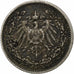 NIEMCY - IMPERIUM, 1/2 Mark, 1906, Karlsruhe, Srebro, VF(30-35), KM:17