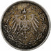GERMANIA - IMPERO, 1/2 Mark, 1906, Karlsruhe, Argento, BB, KM:17