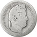 Francia, 1/2 Franc, Louis-Philippe, 1832, Lyon, Plata, BC, KM:741.4