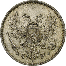 Münze, Finnland, Nicholas II, 50 Penniä, 1917, Helsinki, VZ, Silber, KM:2.2