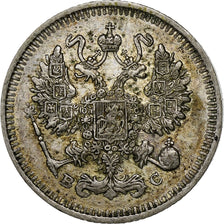Rusland, Nicholas II, 10 Kopeks, 1913, Saint Petersburg, Zilver, ZF+, KM:20a.2