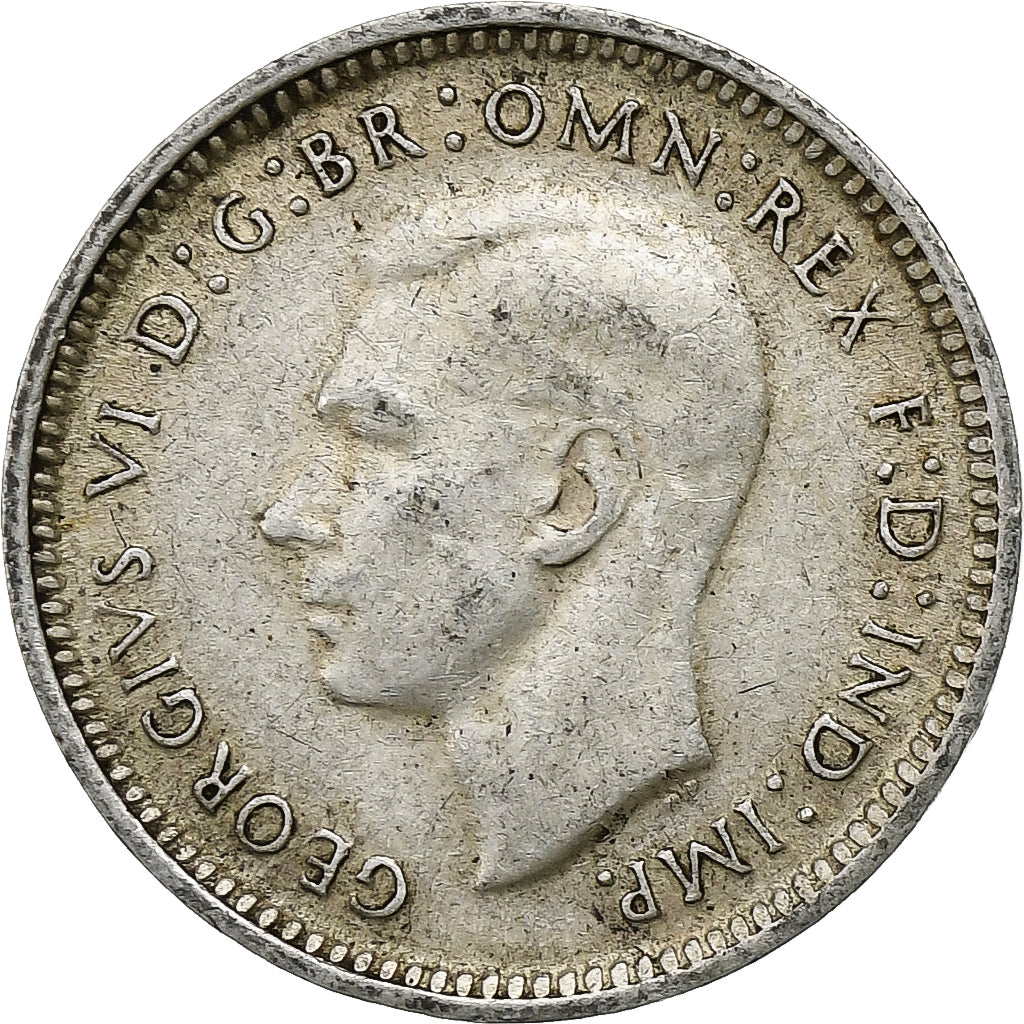 Münze, Australien, George VI, Threepence, 1944, SS, Silber, KM:37