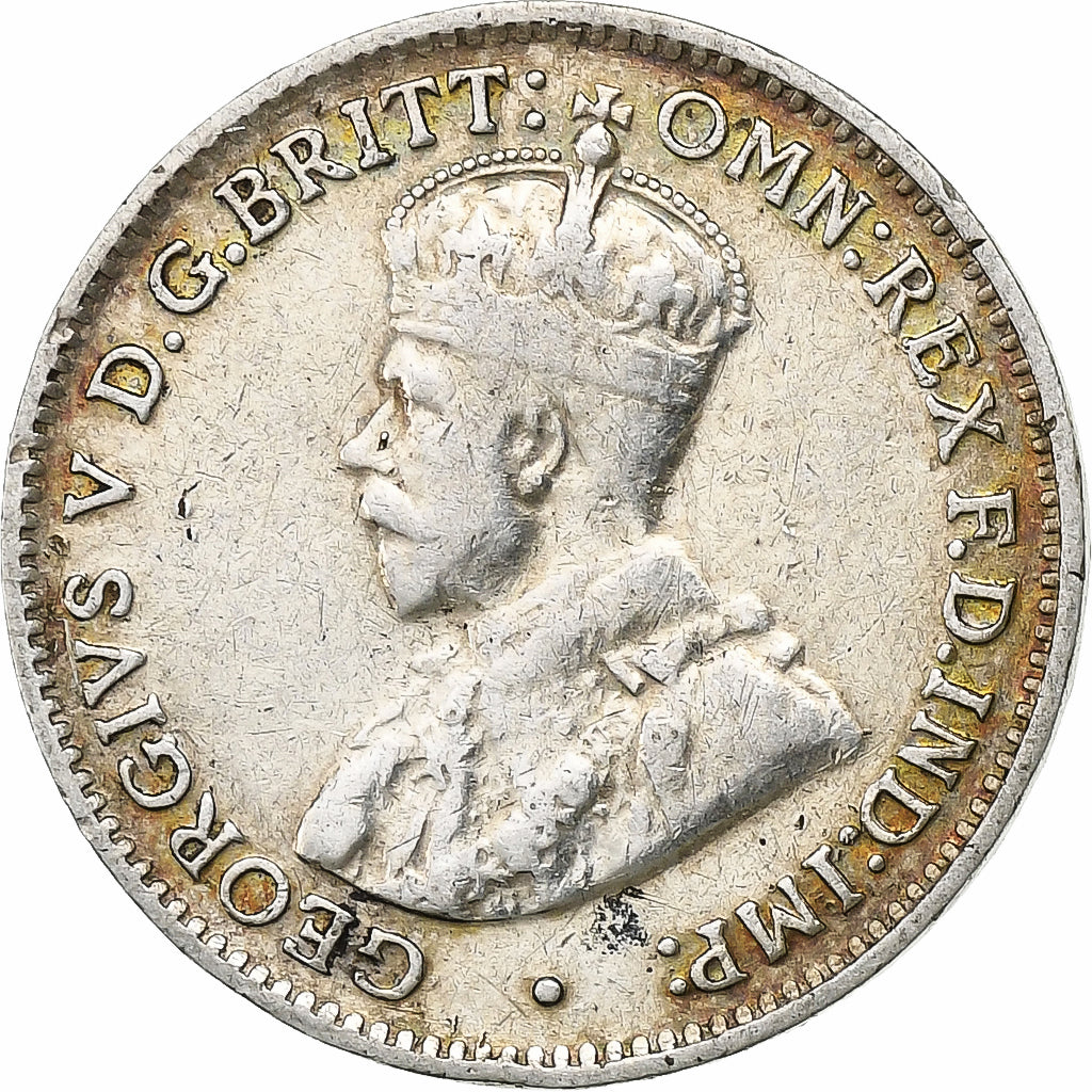 Australien, George V, Threepence, 1925, Silber, SS, KM:24