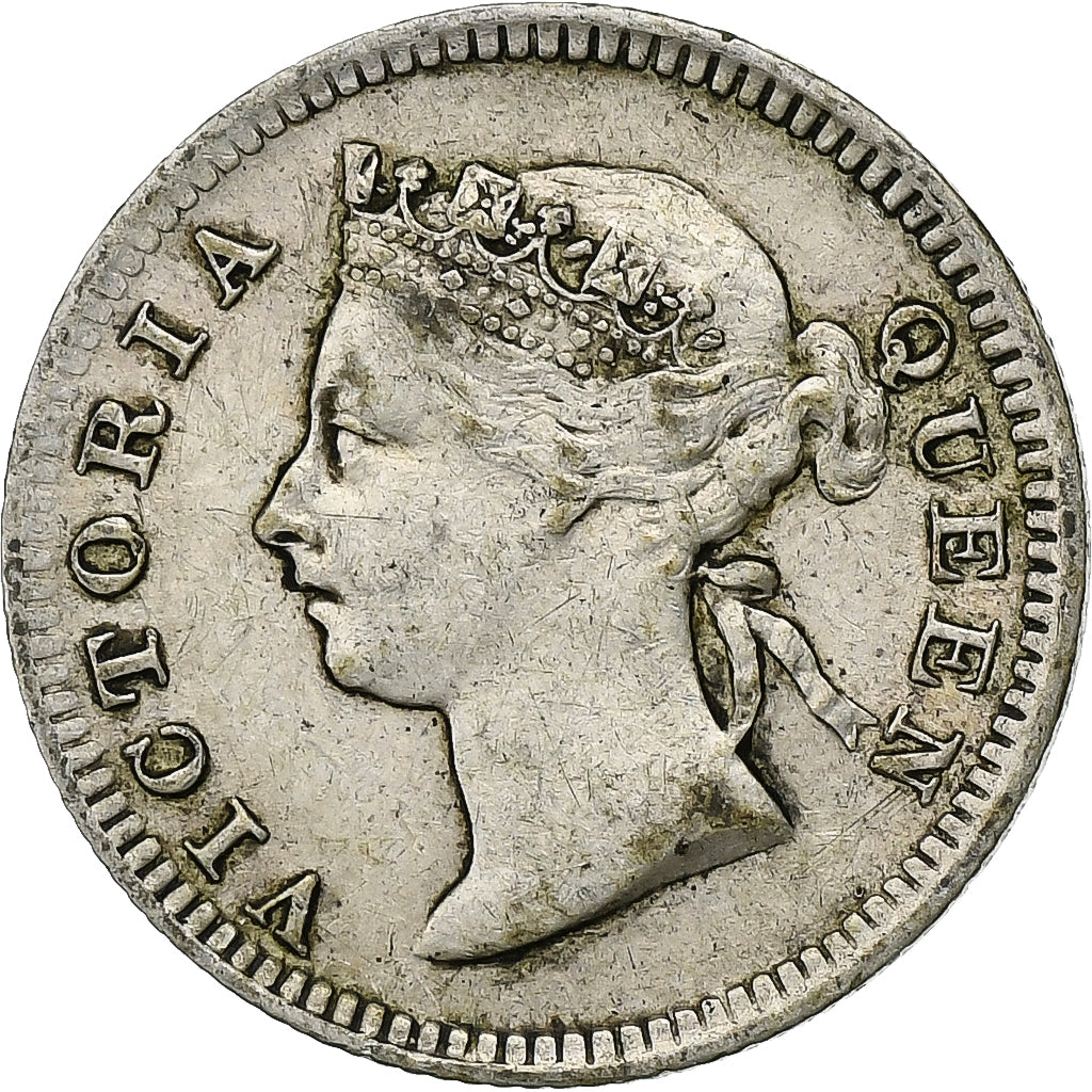 Straits Settlements, Victoria, 5 Cents, 1901, Silber, SS, KM:10