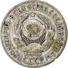 Rusia, Soviet Union, 15 Kopeks, 1925, Plata, BC+, KM:87