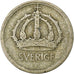 Schweden, Gustaf V, 25 Öre, 1944, Silber, S+, KM:816