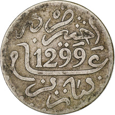 Morocco, Moulay al-Hasan I, Dirham, 1882 (1299), Paris, Silver, VF(30-35), KM:5