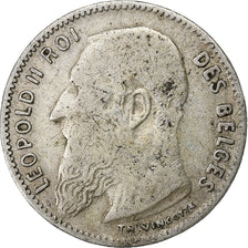 Belgium, Leopold II, 50 Centimes, 1909, Brussels, Silver, VF(20-25), KM:61.1