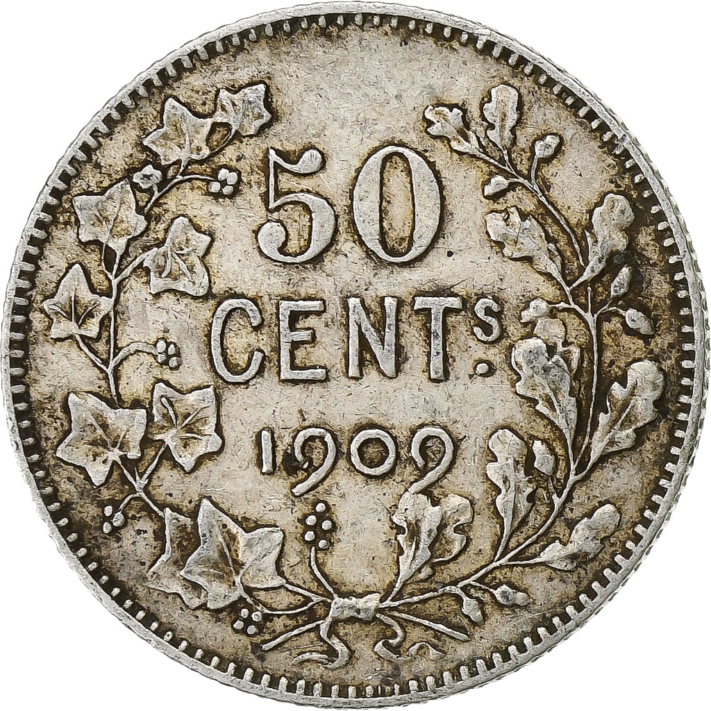 Belgium, Leopold II, 50 Centimes, 1909, Brussels, Silver, EF(40-45), KM:61.1