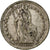 Suiza, 1/2 Franc, 1914, Bern, Plata, BC+