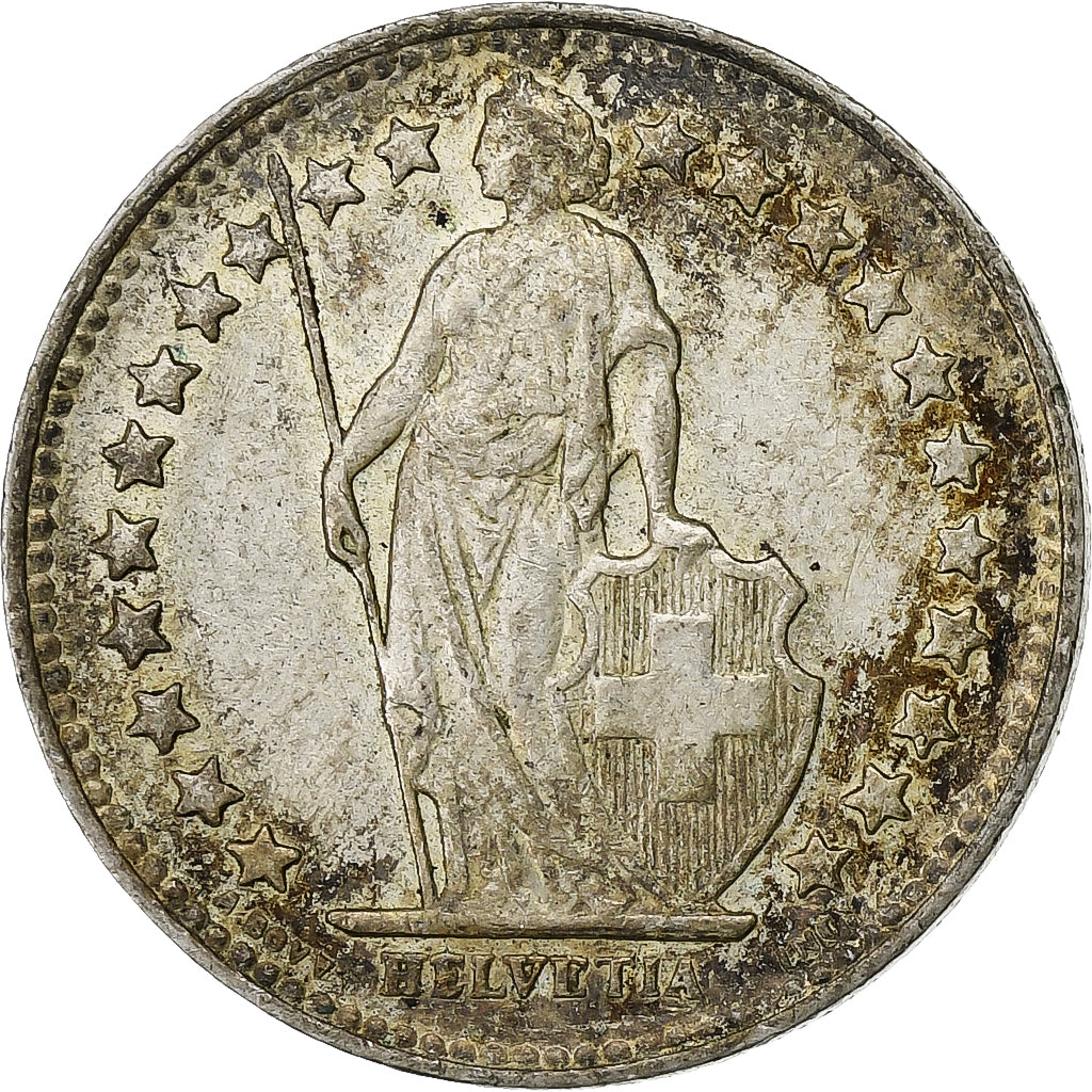 Schweiz, 1/2 Franc, 1948, Bern, Silber, SS, KM:23