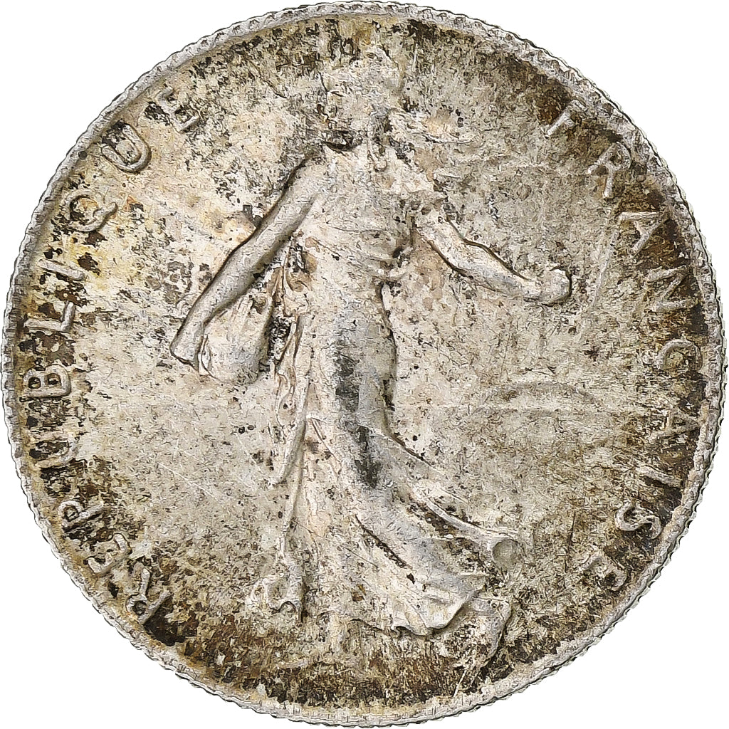 Coin, France, Semeuse, 50 Centimes, 1916, Paris, AU(55-58), Silver, KM:854