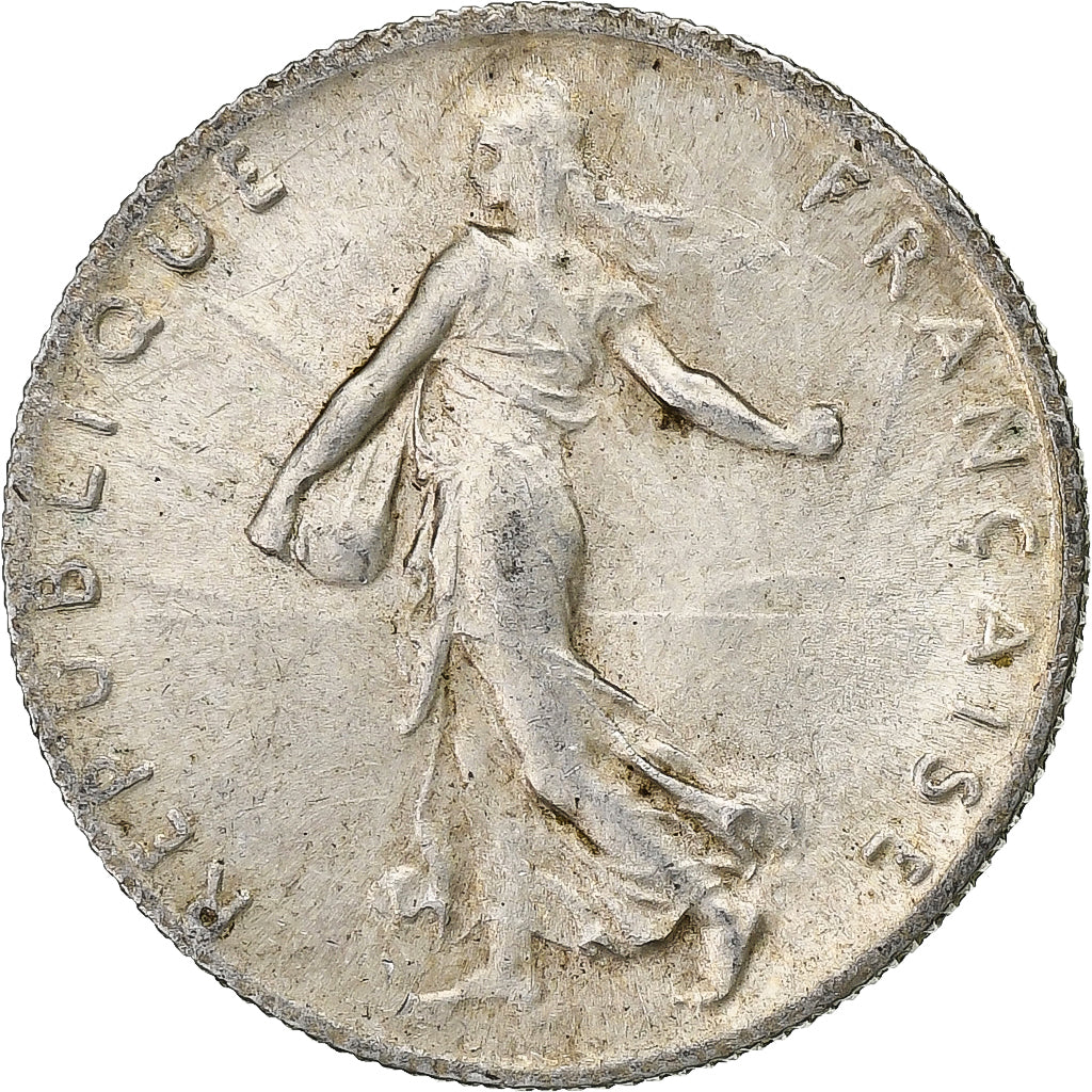 France, 50 Centimes, Semeuse, 1918, Paris, Silver, AU(55-58), KM:854