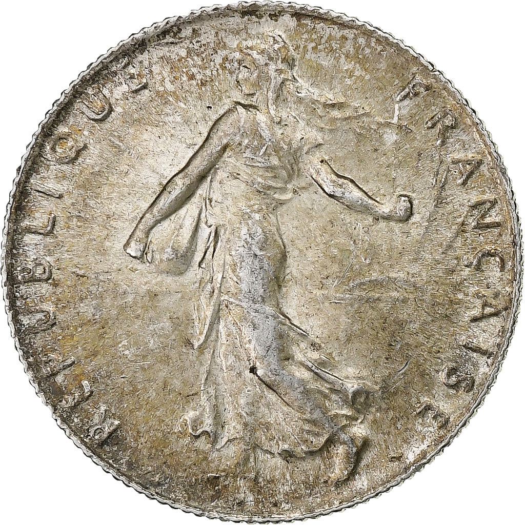 France, 50 Centimes, Semeuse, 1918, Paris, Silver, MS(60-62), KM:854
