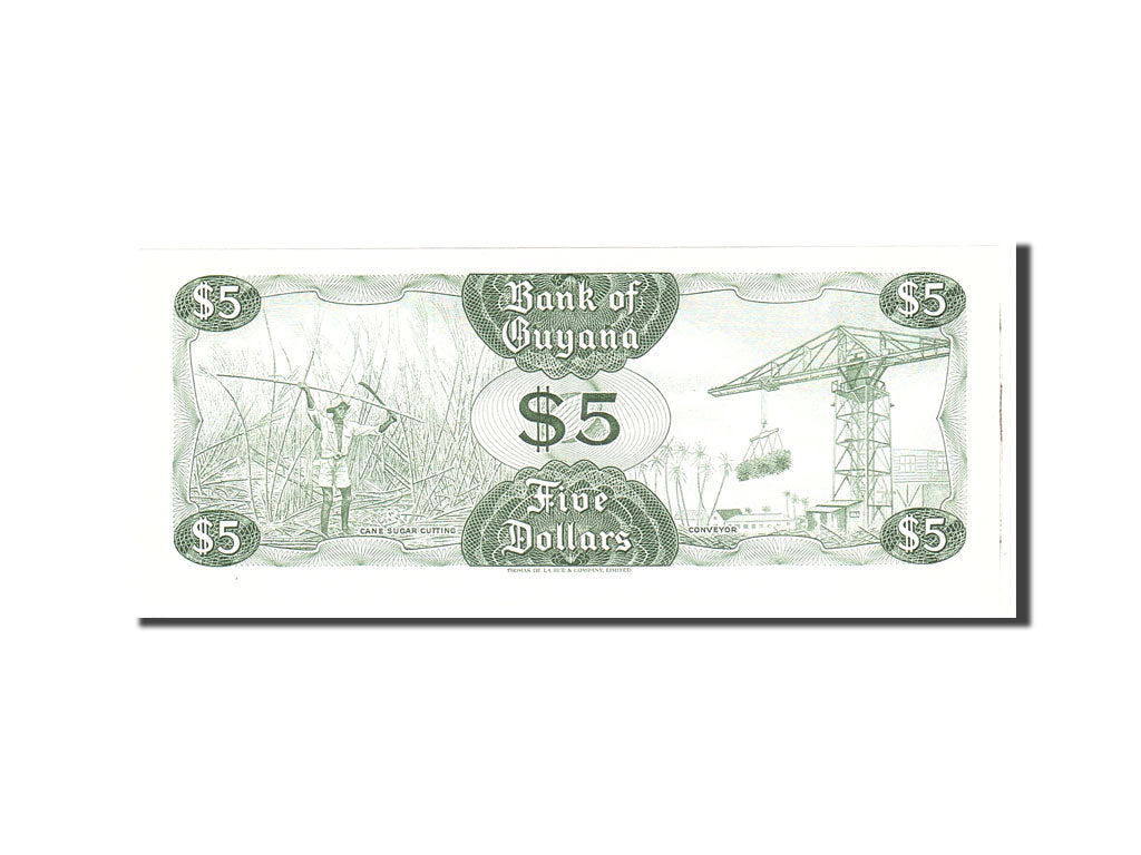 Banknote, Guyana, 5 Dollars, 1966, Undated, KM:22f, UNC(65-70)