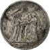 France, 5 Francs, Hercule, 1876, Bordeaux, Silver, VF(20-25), Gadoury:745a