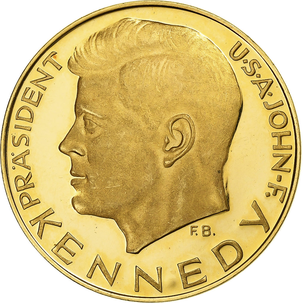 Allemagne, Médaille, John F. Kennedy, 1963, Or, SUP+
