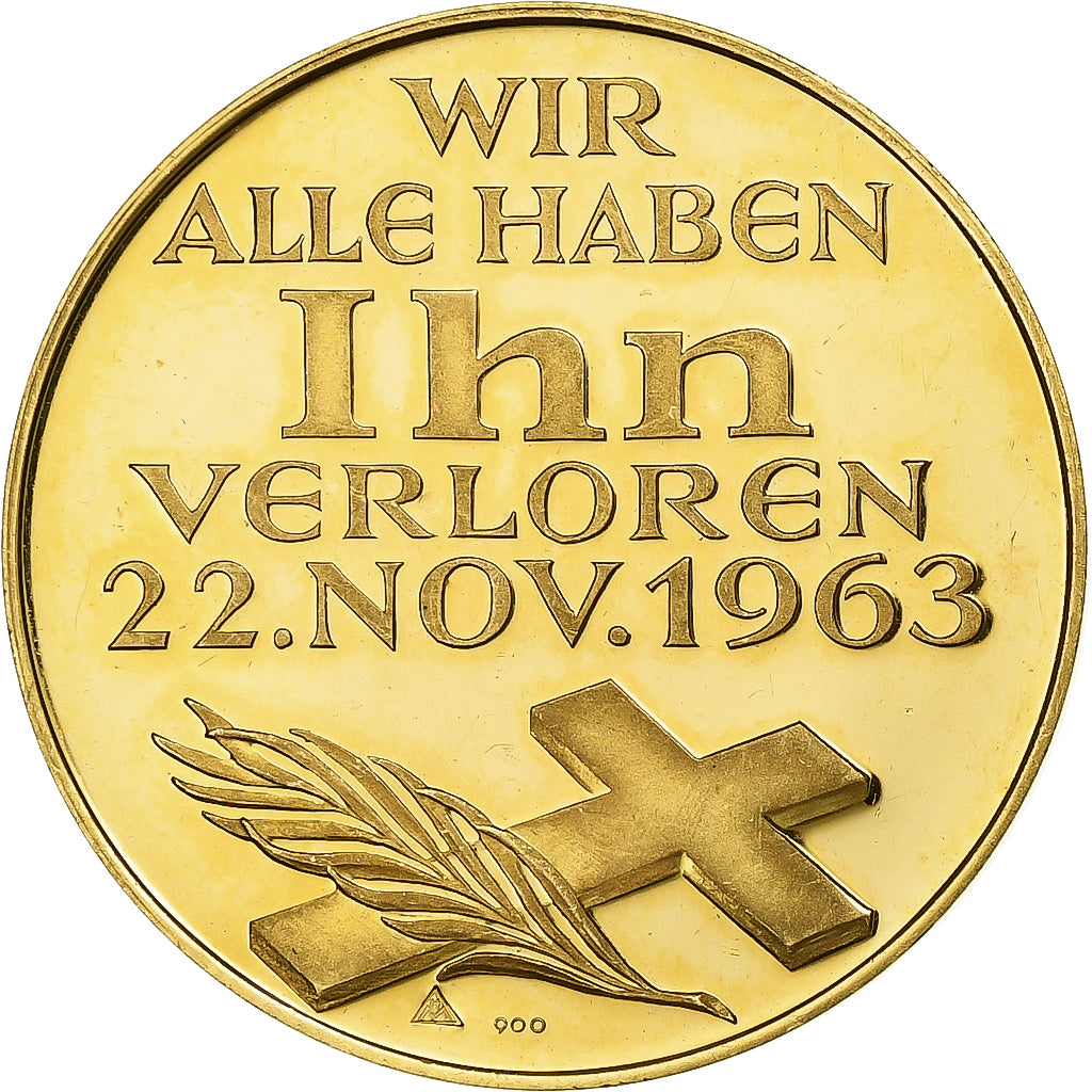 Allemagne, Médaille, John F. Kennedy, 1963, Or, SUP+