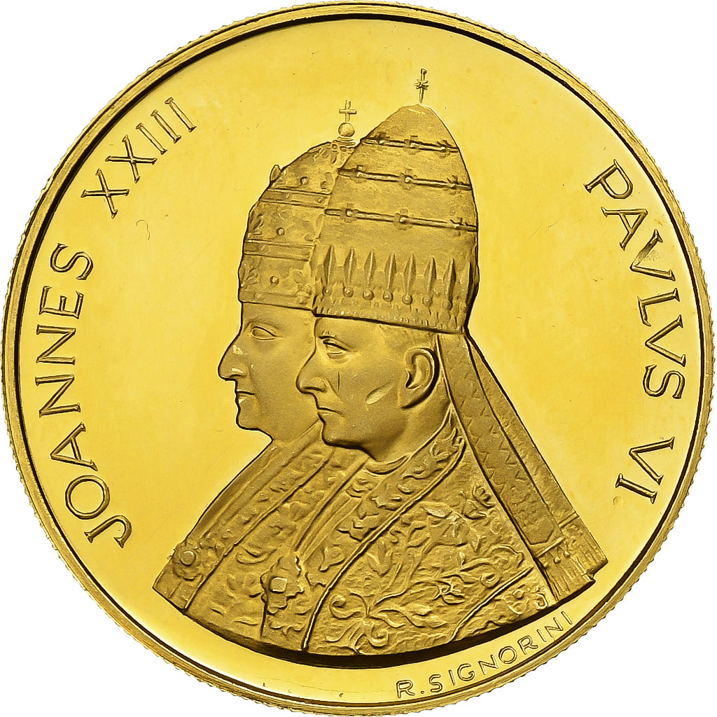 Vatican, Médaille, Jean XXIII et Paul VI, Or, IIe Concile Oecuménique du