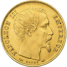France, Napoleon III, 5 Francs, Napoléon III, 1854, Paris, Petit module, Gold