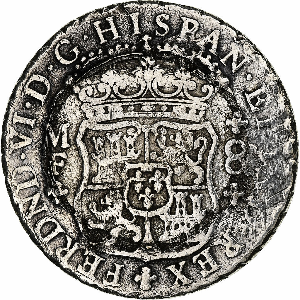 Mexico, Ferdinand VI, 8 Reales, 1752, Mexico City, Silver, VF(20-25), KM:104.1