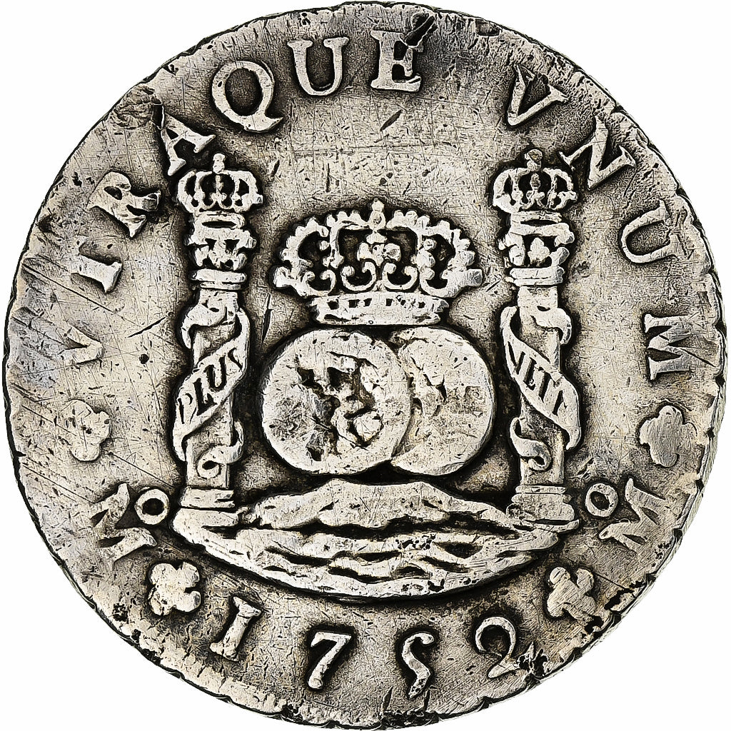Mexico, Ferdinand VI, 8 Reales, 1752, Mexico City, Silver, VF(20-25), KM:104.1
