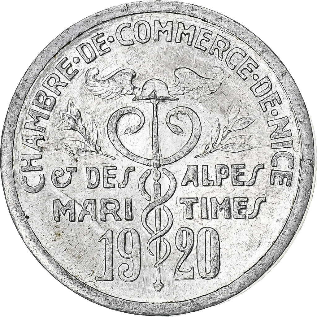 France, Nice, 5 Centimes, 1920, SUP, Aluminium, Elie:10.1