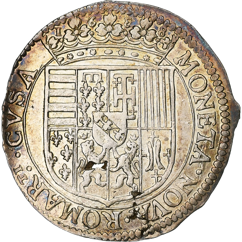 Munten, Duitse staten, LORRAINE, Charles IV, Teston, 1638, Remiremont, ZF+