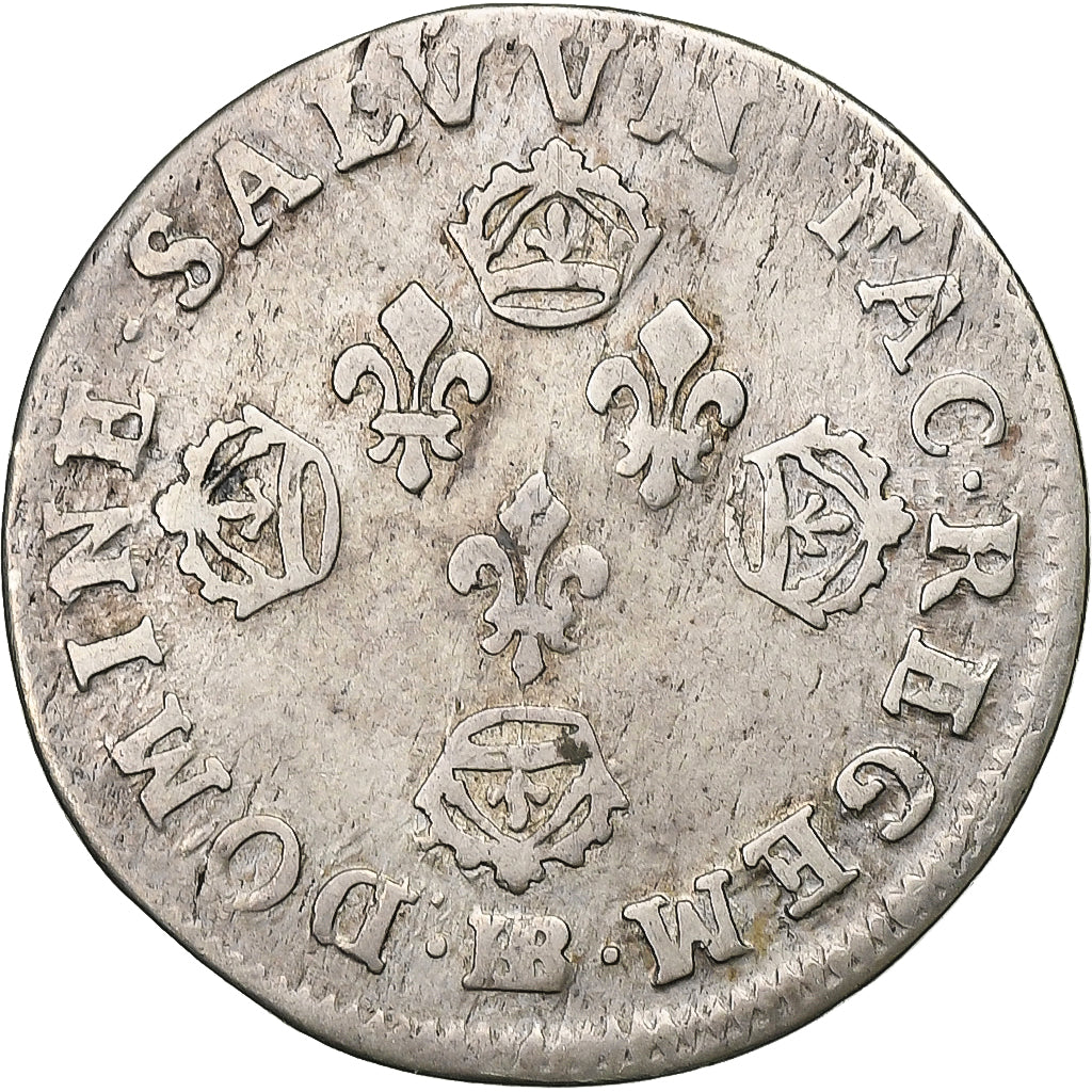 France, Louis XIV, 11 Sols aux couronnes, 11 Sols aux couronnes de Strasbourg