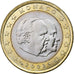 Monaco, Rainier III, Euro, 2002, Paris, Bi-Metallic, MS(60-62), Gadoury:MC178