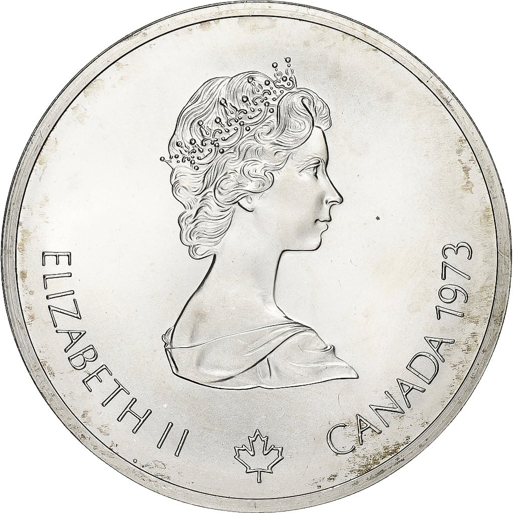 Canada, Elizabeth II, 10 Dollars, 1976 Olympics - Montreal Skyline, 1973, Royal