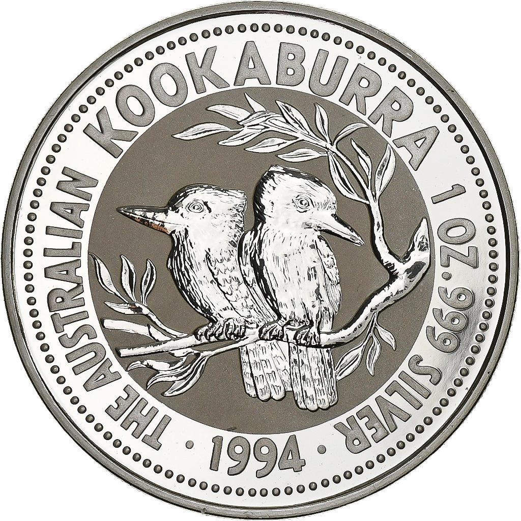 Australia, Elizabeth II, 1 Dollar, Australian Kookaburra, 1994, 1 Oz, Silver