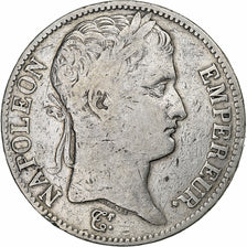 Moneta, Francja, Napoléon I, 5 Francs, 1809, Rouen, VF(20-25), Srebro