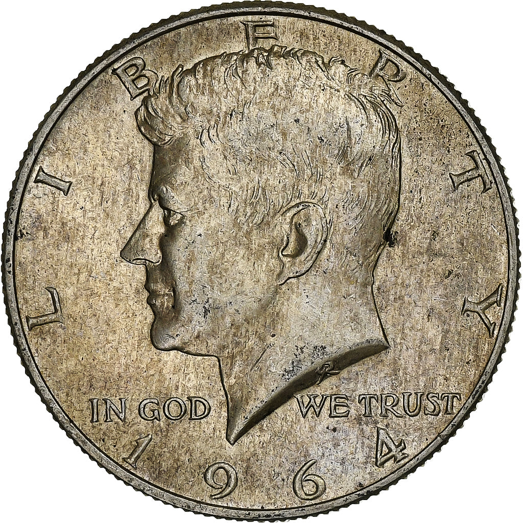 United States, Half Dollar, Kennedy Half Dollar, 1964, U.S. Mint, Silver