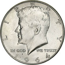 United States, Half Dollar, Kennedy Half Dollar, 1964, U.S. Mint, Silver
