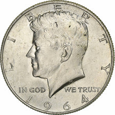 United States, Half Dollar, Kennedy Half Dollar, 1964, U.S. Mint, Silver