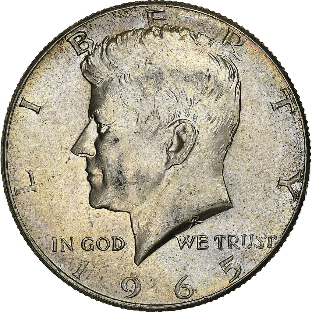 United States, Half Dollar, Kennedy Half Dollar, 1965, U.S. Mint, Silver