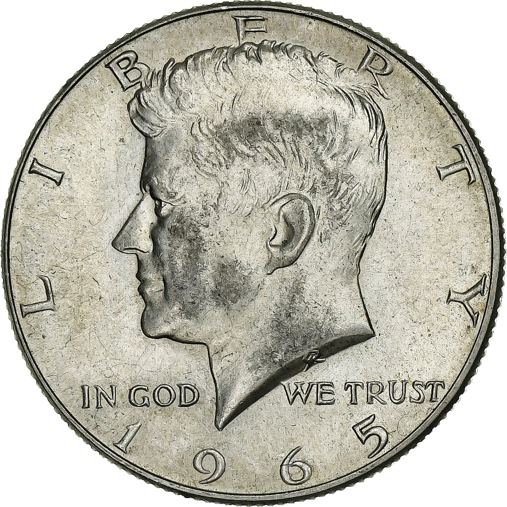 United States, Half Dollar, Kennedy Half Dollar, 1965, U.S. Mint, Silver