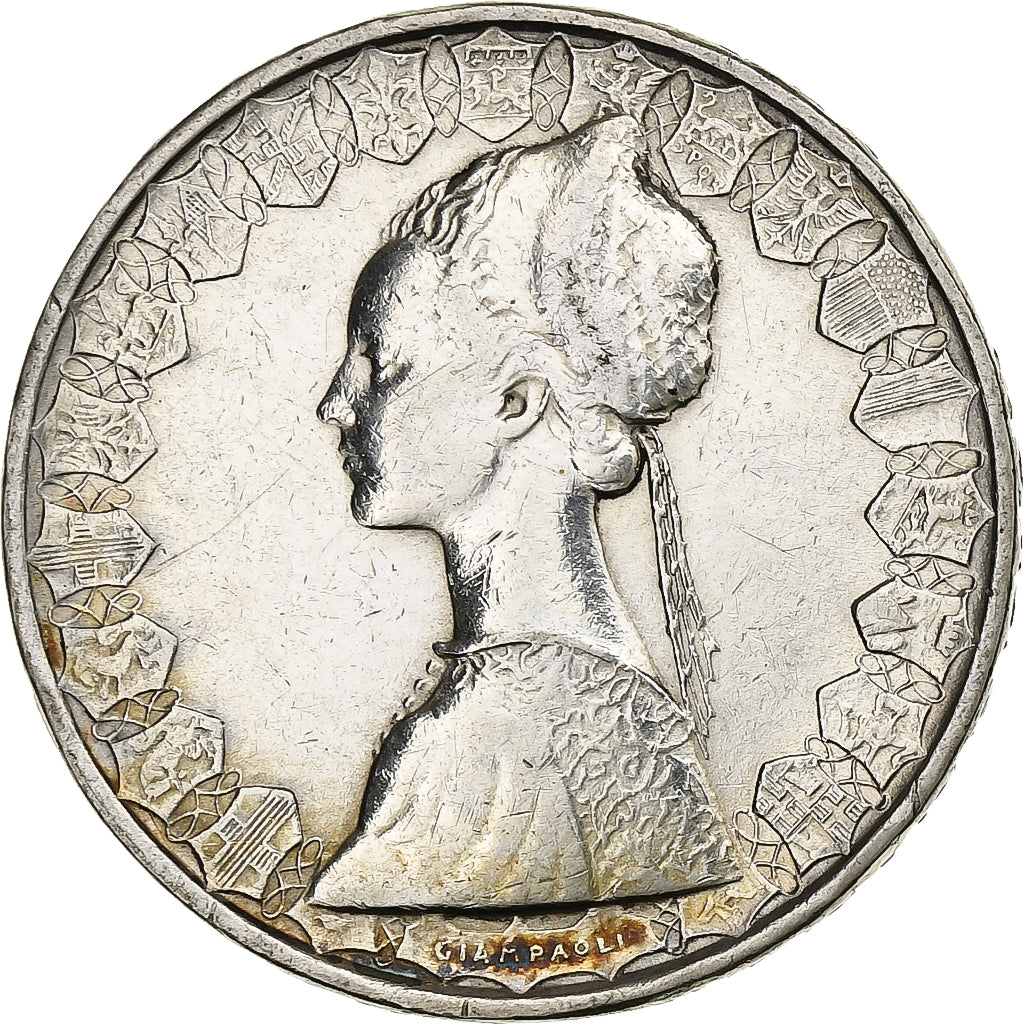 Italy, 500 Lire, 1958, Rome, Silver, VF(30-35), KM:98
