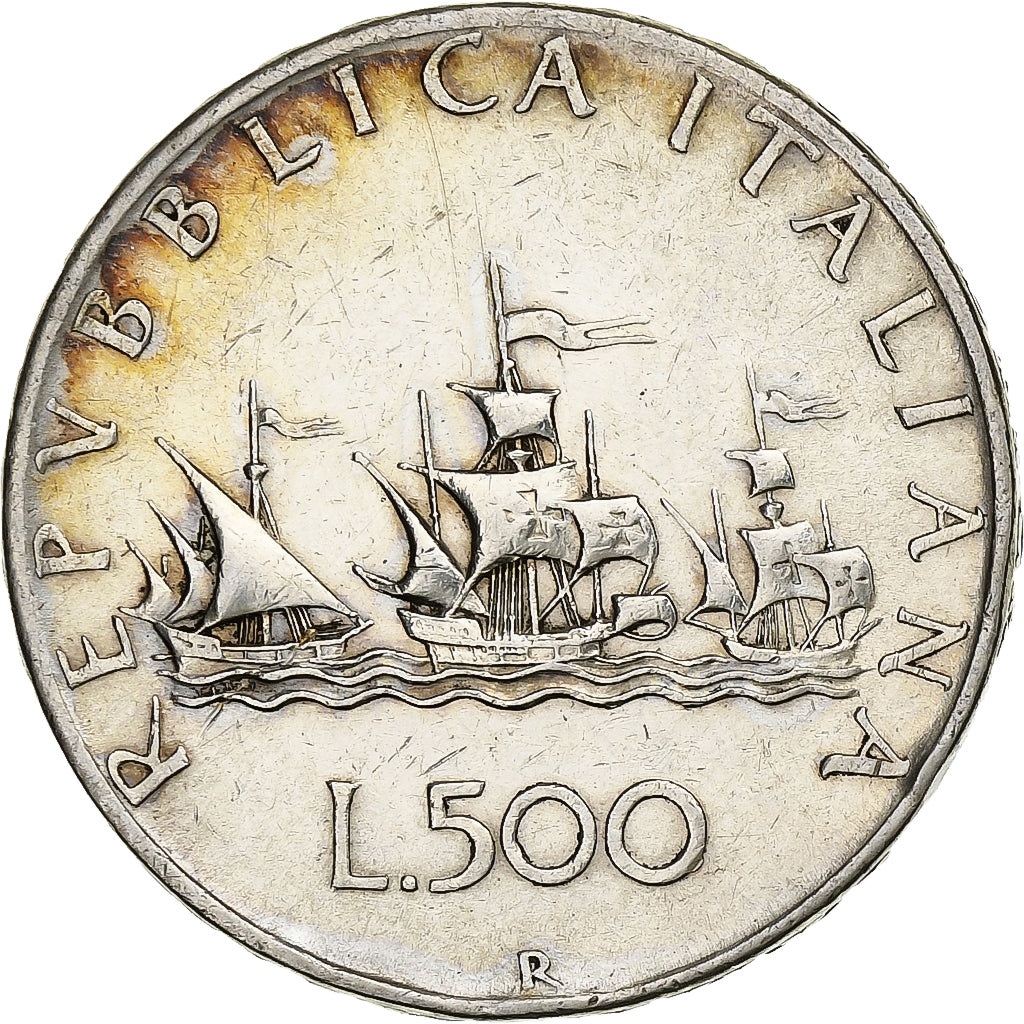 Italy, 500 Lire, 1958, Rome, Silver, VF(30-35), KM:98