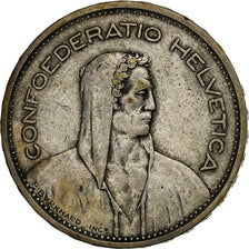Svizzera, 5 Francs, 1933, Bern, Argento, MB+, KM:40