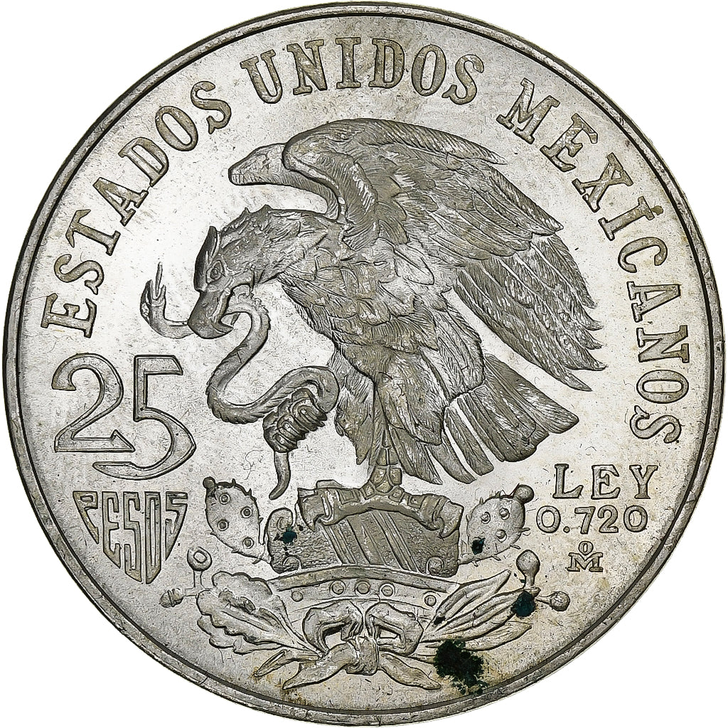Mexiko, 25 Pesos, 1968, Mexico City, Silber, VZ, KM:479.1