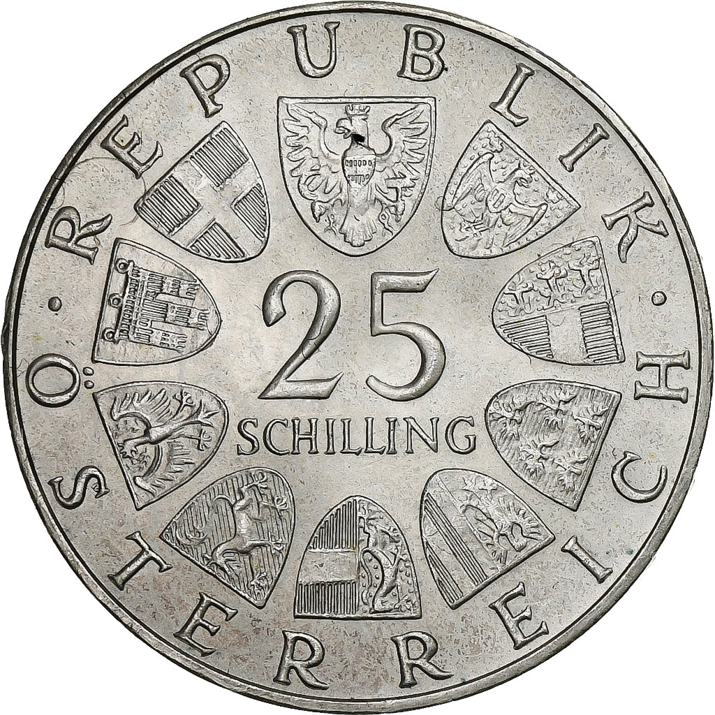 Austria, 25 Schilling, 1973, Silver, AU(50-53), KM:2915