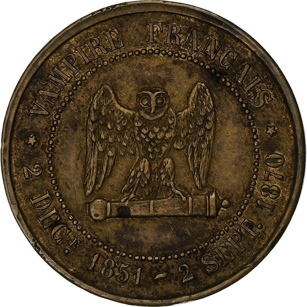Frankreich, Medaille, Napoléon III, Satirique, Bataille de Sedan, XIXth