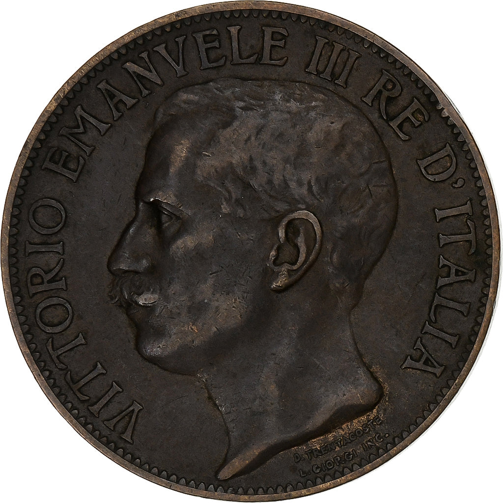 Italy, Vittorio Emanuele III, 10 Centesimi, 1911, Rome, Bronze, VF(30-35), KM:51