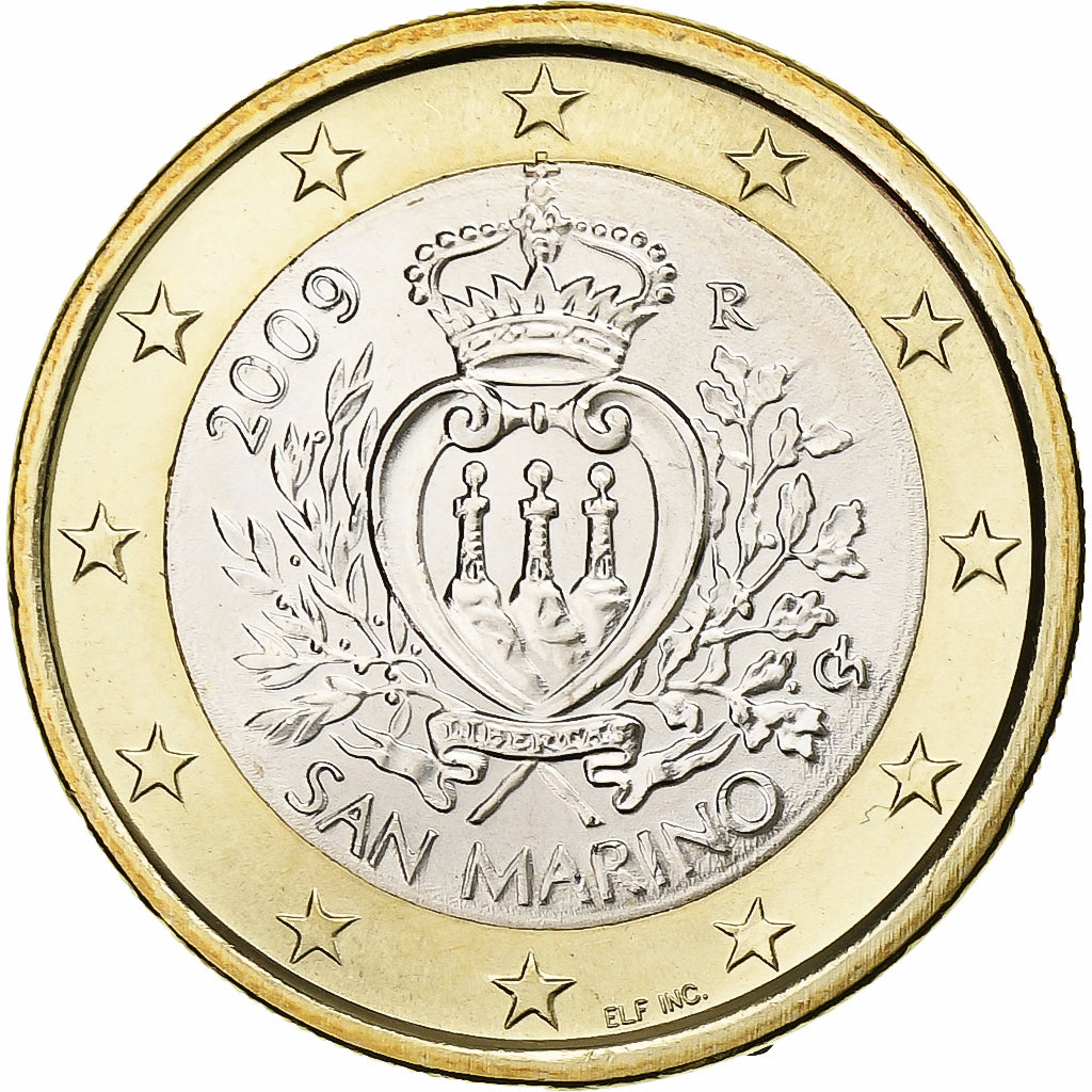 San Marino, Euro, 2009, Rome, Bimetálico, FDC, KM:485