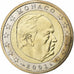 Monaco, Rainier III, 2 Euro, 2001, Paris, Bi-Metallic, UNC-, Gadoury:MC179